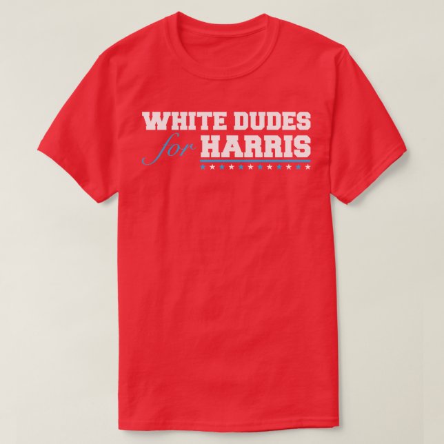 whitedudesforharris Baseball TShirt (Design Front)