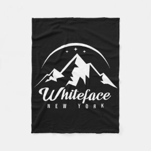 Whiteface Mountain New York Ski Resort Skiing Snow Fleece Blanket