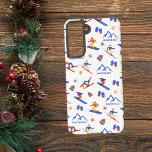 Whiteface Mountain New York Ski Snowboard Pattern Samsung Galaxy Case<br><div class="desc">A funny winter skiing seamless pattern for the ski resort Whiteface Mountain in the State of New York in the Adirondacks,  USA,  North America.  Perfect gift idea for winter sports lovers: ski,  snowboard,  freestyle,  ski jump,  cross-country skiing.</div>