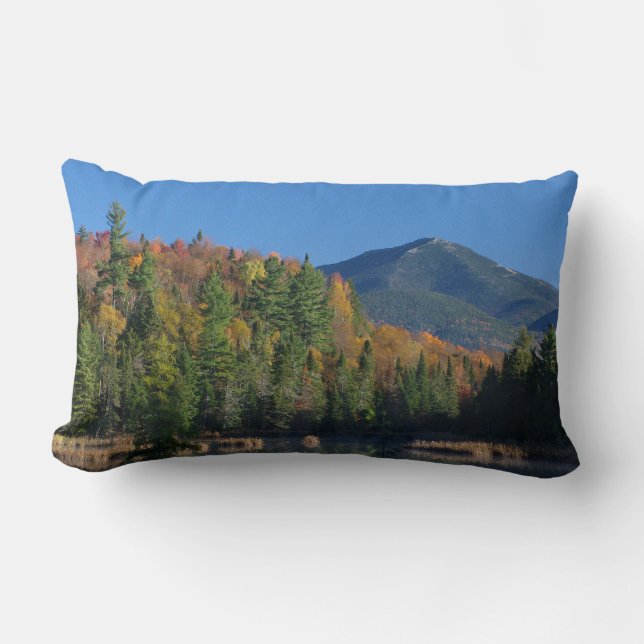 Whiteface Mountain over Little Cherrypatch Pond Lumbar Cushion (Front)