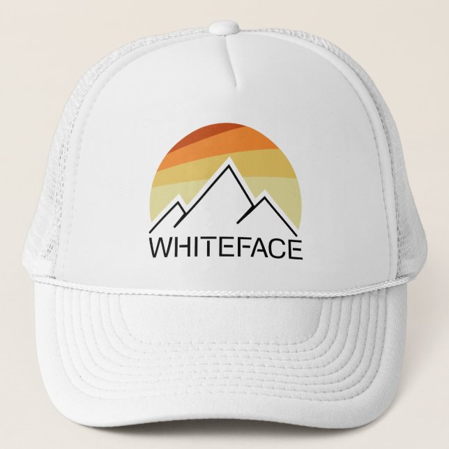 Whiteface Mountain Retro Trucker Hat (Front)