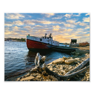 Whitefish Boat Along Lake Michigan Photo Print