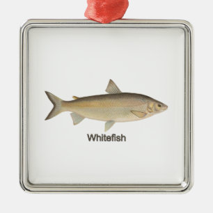 Whitefish Metal Ornament