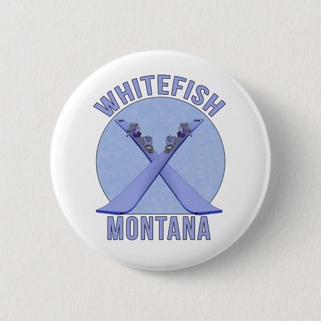 Whitefish, Montana 6 Cm Round Badge (Front)