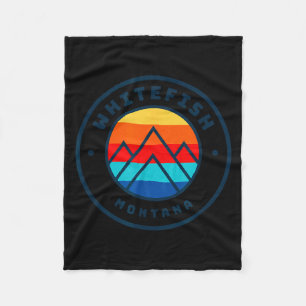 Whitefish montana skiing snowboarding family ski fleece blanket