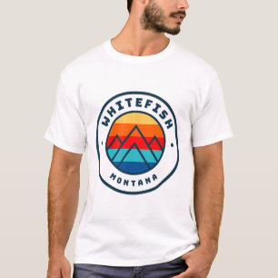 Whitefish Montana Skiing Snowboarding Family Ski T T-Shirt