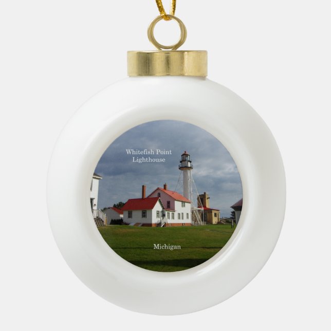 Whitefish Point Lighthouse ornament (Front)