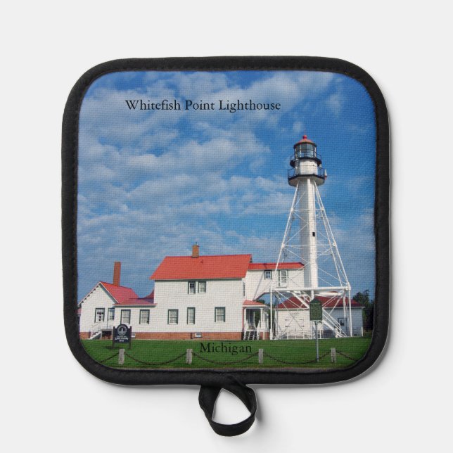 Whitefish Point Lighthouse pot holder (Front)