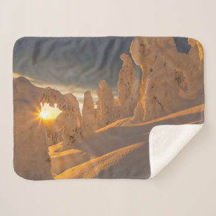 Whitefish Range Whitefish, Montana Sherpa Blanket