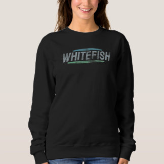 Whitefish Retro Sports Style Sweatshirt
