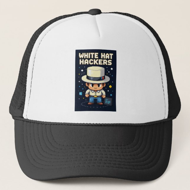 WhiteHat HacKer Trucker Hat (Front)