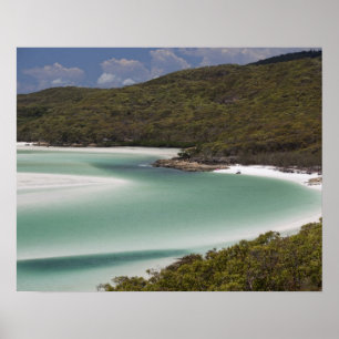 Whitehaven Beach, Hill Inlet, Tounge Point, Poster
