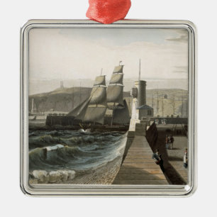 Whitehaven, Cumberland, from 'A Voyage Around Grea Metal Tree Decoration