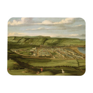 Whitehaven, Cumbria, Showing Flatt Hall, c.1730-35 Magnet