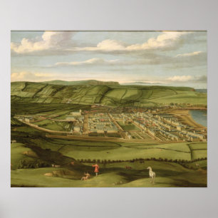 Whitehaven, Cumbria, Showing Flatt Hall, c.1730-35 Poster