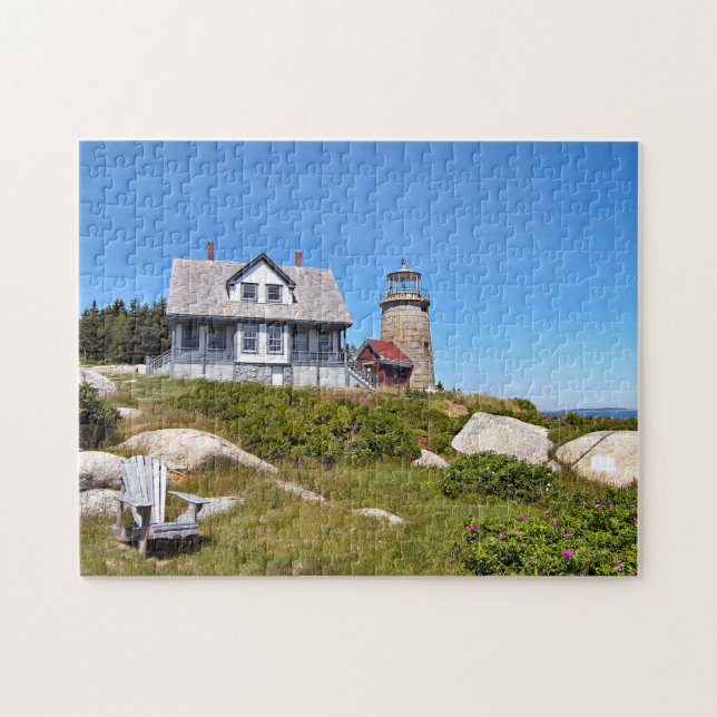 Whitehead Island Lighthouse, Maine Jigsaw Puzzle (Horizontal)