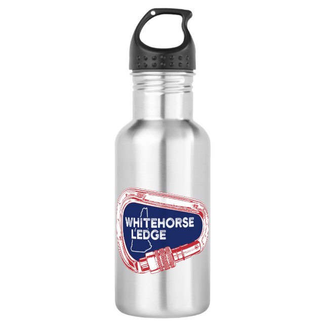 Whitehorse Ledge New Hampshire Climbing Carabiner 532 Ml Water Bottle (Front)