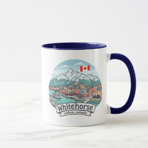 Whitehorse Yukon Canada Cute Cityscape Mug