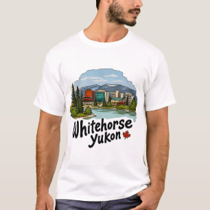 Whitehorse Yukon Cute Skyline T-Shirt