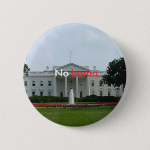 whitehouse_front, No , bama 6 Cm Round Badge