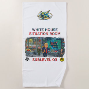 WHITEHOUSE SITUATION ROOM BEACH TOWEL