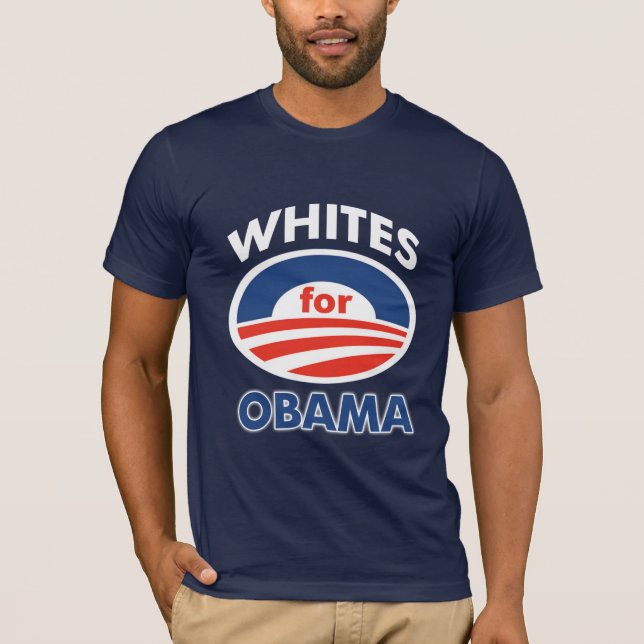 Whites for Obama T-Shirt (Front)