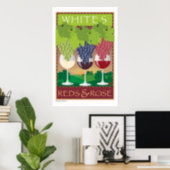 Whites, Reds,& Rosé-Print Poster (Home Office)