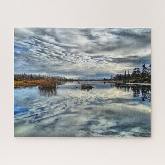 Whiteshell Autumn Reflection Jigsaw Puzzle (Horizontal)