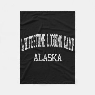 Whitestone Logging Camp Alaska Ak Vintage Athletic Fleece Blanket