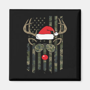 Whitetail Buck Bow Hunter Camo Funny Deer Hunting Magnet