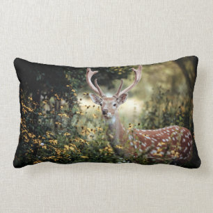 Whitetail Buck Deer awesome Hunting Lumbar Cushion