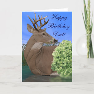 Whitetail Buck Deer Birthday Card