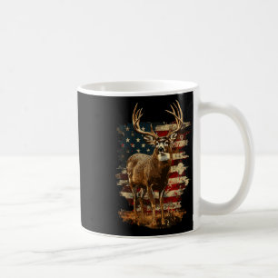 Whitetail Buck Deer Hunting 4th Of July Usa Americ Coffee Mug