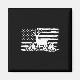 Whitetail Buck Deer Hunting Shirt American Vintage Magnet