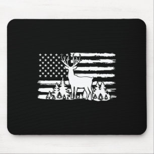 Whitetail Buck Deer Hunting Shirt American Vintage Mouse Pad