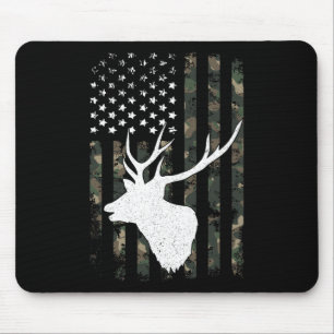 Whitetail Buck Deer Hunting Shirt American Vintage Mouse Pad