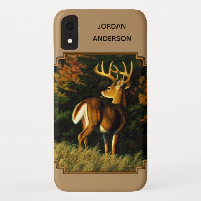 Whitetail Buck Deer Hunting Tan Case-Mate iPhone Case (Back)