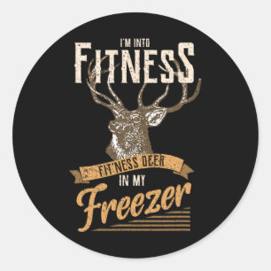 Whitetail Buck Funny Deer Hunting Season I'm Into Classic Round Sticker