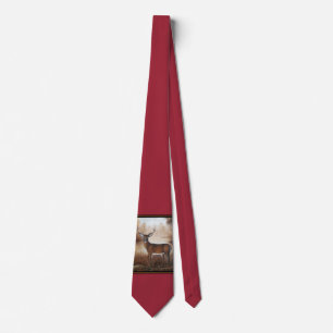 Whitetail Buck Tie