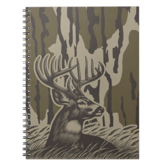 Whitetail Deer Bottomland Camo Deer Hunting Camo Notebook