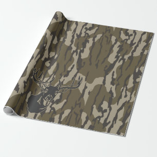 Whitetail Deer Bottomland Camo Hunting Camo Wrapping Paper