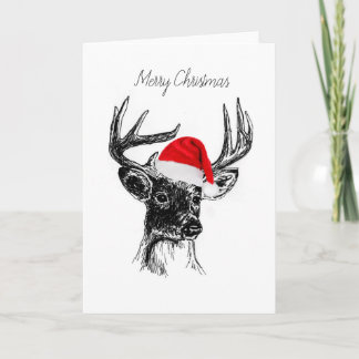 Whitetail Deer Christmas Card