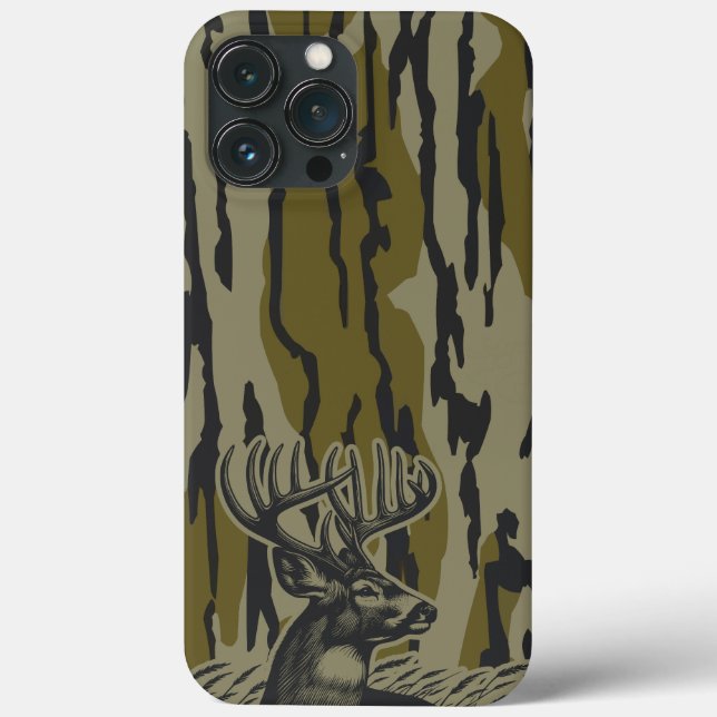 Whitetail Deer Hunting Camo: Vertical Bark Timber  Case-Mate iPhone Case (Back)