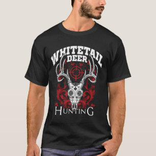 Whitetail Deer Hunting Sugar Skull Buck Hunter Gif T-Shirt