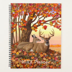 Whitetail Deer in Autumn New England Fall Colours Planner