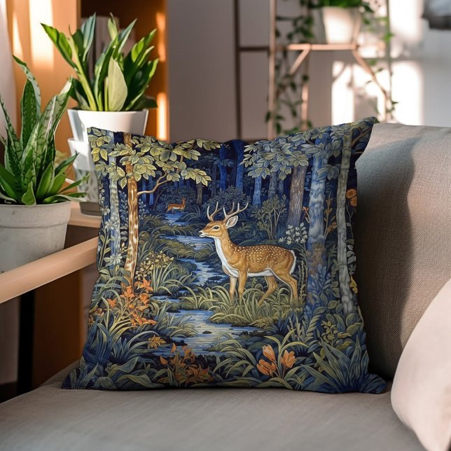 Whitetail Deer In The Forest Cushion (Creator Uploaded)