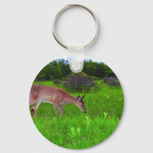 Whitetail Deer Key Ring