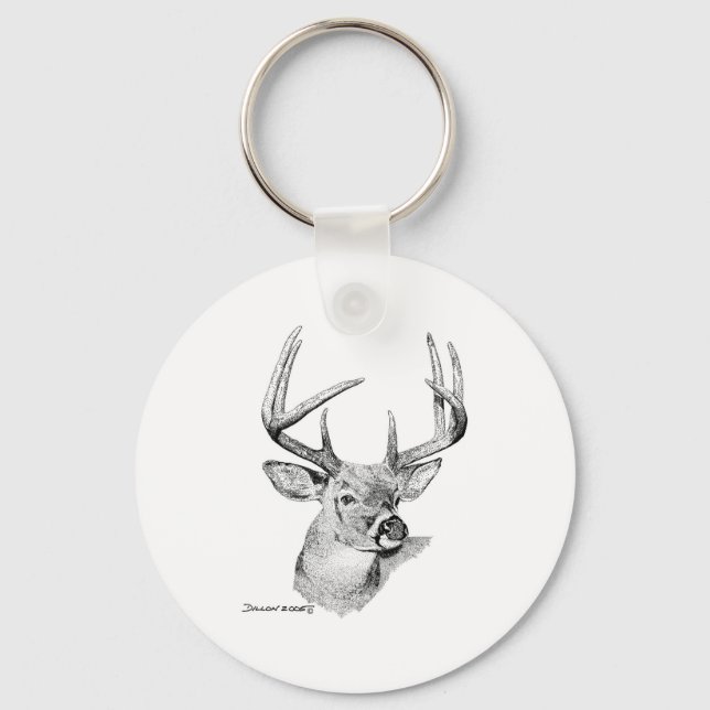 Whitetail Deer Key Ring (Front)