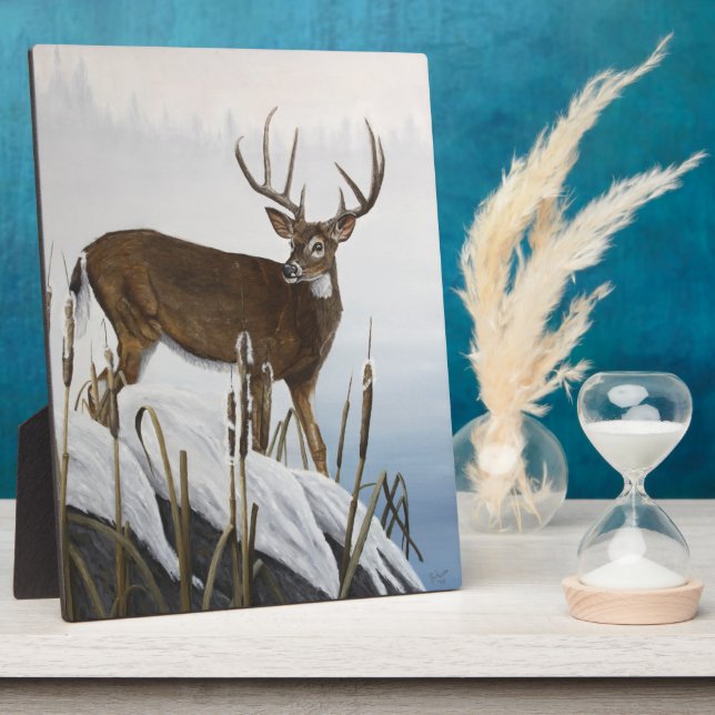 Whitetail deer plaque (Side)