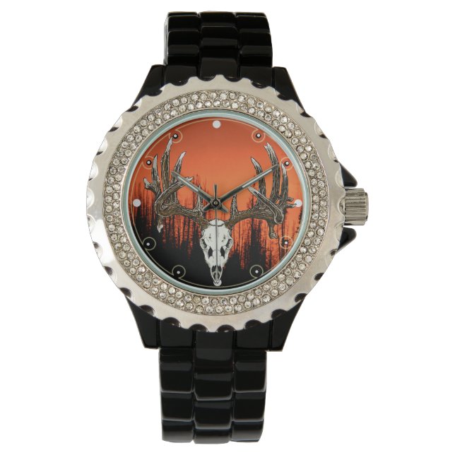 Whitetail deer Skull 2 Watch (Front)